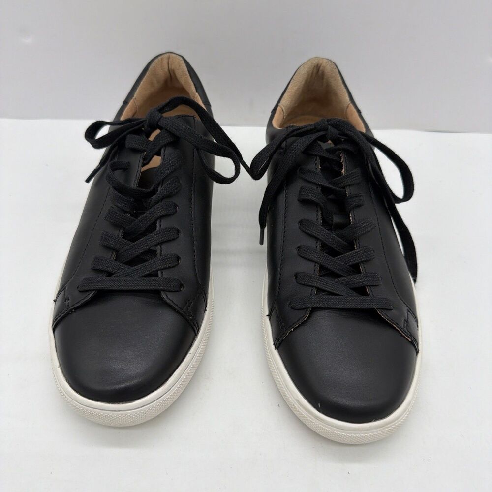 Quince 100% Italian Leather Black Sneaker Shoes Womens Size 9W